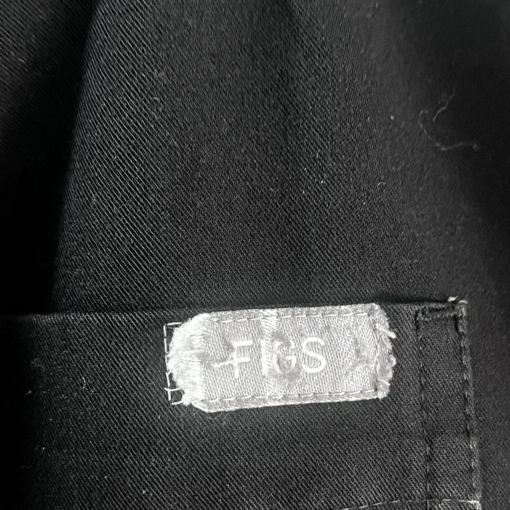 FIGS Technical Collection Black Scrub Pants XXL FM4500 Straight Leg Drawstring